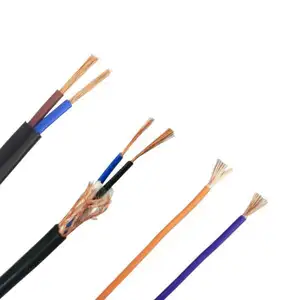 CCC 인증 RV/RVV/RVVP 2.5mm 4mm 6mm 300/500V 연선 구리 PVC 절연 유연한 전기 주택 와이어