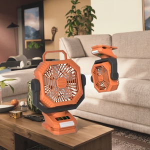 Ventilateur électrique portable et mains-libres dernière génération avec lumière LED, design sans fil multifonctionnel pour le camping en extérieur et l'usage domestique - Product Image 5