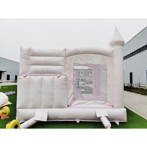 Precio de Fábrica al por Mayor: Castillo Hinchable Azul y Blanco con Tobogán, Castillo Hinchable con Degradado, Brincolines Hinchables para Bodas - Product Image 2