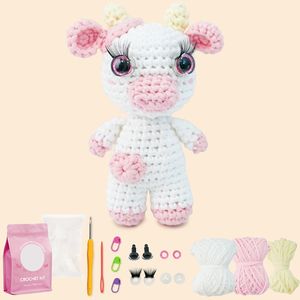 Accessoires <span class=keywords><strong>de</strong></span> crochet, kit <span class=keywords><strong>de</strong></span> crochet <span class=keywords><strong>pour</strong></span> débutants, jouets en peluche en forme <span class=keywords><strong>de</strong></span> vache, kits d'artisanat <span class=keywords><strong>de</strong></span> crochet amusants à faire soi-même <span class=keywords><strong>pour</strong></span> enfants et adultes - Product Image 3
