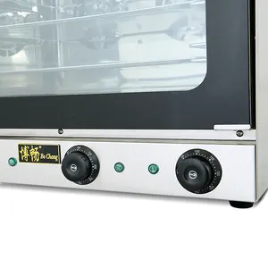 EB-4A thương mại 4 khay lò nướng thiết bị nướng bánh Lò nướng đối lưu điện với chức năng hơi nước