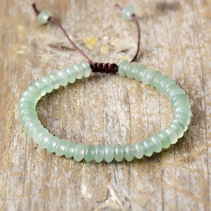 Natural Stone Beaded <b>Bracelet</b> Turquoise Blue Adjustable For Men And Women Couple Jewelry European Style - Product Image 4