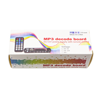 Módulo Decodificador de MP3 con Radio FM, Lector de Tarjetas USB y TF, Control Remoto Inalámbrico, Placa de Decodificación de Audio, Suministro de Fábrica