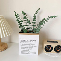 Daun Eucalyptus Buatan Buket Dekoratif Rangkaian Bunga Pernikahan Aksesoris Bunga Perlengkapan Florist
