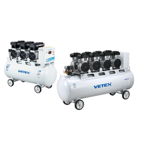 Suministro Integral de Compresores de Aire Industriales Portátiles Mini de Pistón Sin Aceite de 600w, 800w, 1200w, 1600w, 2400w, 8 bar, 116 psi, 0.8 MPa