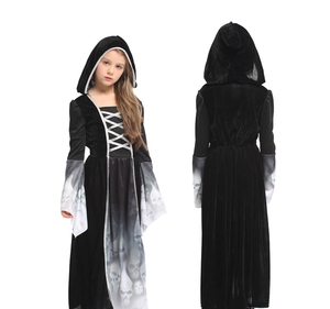 Costume da <span class=keywords><strong>Donna</strong></span> <span class=keywords><strong>Ragno</strong></span> Nero e Oro per Bambini, Set per Cosplay di Halloween e Spettacoli - Product Image 5