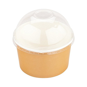 Vaso de Papel para Yogurt Congelado y Helado, 100% Ecológico, Biodegradable, con Recubrimiento PLA, Desechable, con Tapa de Plástico y Papel, Muestra Gratis - Product Image 3