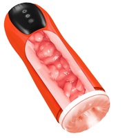 Meistverkaufter Anpassbarer Farbiger Automatischer Teleskopischer Männlicher Masturbator Vibrations-Masturbationsbecher Wunschgröße Erwachsenen-Sexspielzeug für Männer