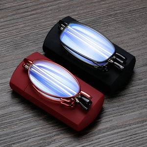 High-quality Fashion Light Thin Slim <strong>Mini</strong> Vintage Oval Folding Portable Anti-Blue Light <strong>Reading</strong> <strong>Glasses</strong> - Product Image 4