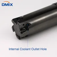 Tête de fraise DMIX MFH03R à alimentation rapide, indexable, à haute vitesse de déplacement, revêtement TiAlN, coupe à droite, ODM/OEM LOGU03, pour fraisage de matériaux durs