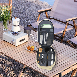 户外轻便环保不粘不锈钢炊具收纳袋野营便携式厨具套装 - Product Image 4