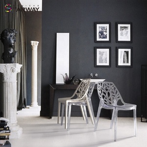 Silla apilable de plástico para exteriores, muebles modernos de plástico de <span class=keywords><strong>polipropileno</strong></span> blanco, <span class=keywords><strong>diseño</strong></span> romántico, bonsái, 2023 - Product Image 2