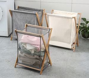 Collapsible <b>Laundry</b> Basket Foldable Bag <b>Storage</b> Organizer Clothes <b>Laundry</b> Basket Home Organization Synthetic Rattan - Product Image 5