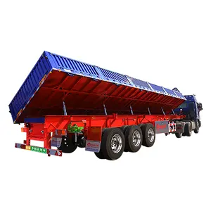 Grind Dump Truck En Trailer Gecomprimeerde Vuilniswagen Oplegger Gesloten Trailers