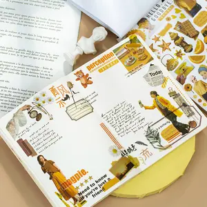 DIY Chipboard Aufkleber Handbuch Aufkleber-Buch frisches und retro Material Aufkleber