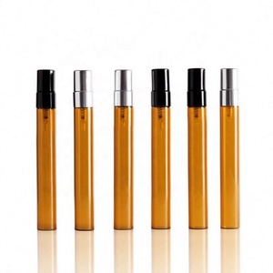 Atomizador de Vidrio Ámbar de 10 ml con Pulverizador Dorado, Frasco Vacío para Perfume - Product Image 2