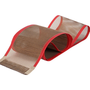 Machine de fusion anti-UV à bordure rouge 4x4 Ptfe enduit fibre de verre tissu à mailles ouvertes séchage bande transporteuse - Product Image 5