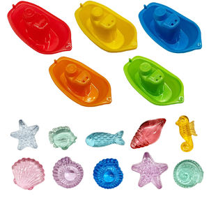 Jouets de bain pour enfants Baby Water Play Toy Boats et petits navires en plastique Différentes couleurs pour 5 à 7 ans - Product Image 2