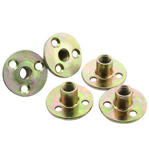 Tuercas de Placa de Hierro Hanweisong M10 M12, Acero Forjado en Frío, Tres Orificios, Conectores para Patas de Sofá, Gabinete y Cama - Product Image 4
