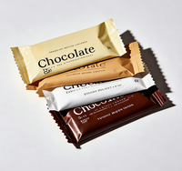 Emballage personnalisé en plastique, aluminium, mylar, pour chocolat, noix, barres énergétiques protéinées, sachet de collation, sachet d'aliments