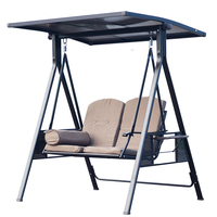 Meilleure vente moderne 2 places en aluminium balançoire jardin extérieur meubles de loisirs pour balcon patio espaces publics-vente de gros