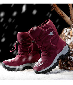 รองเท้ากันหิมะสำหรับผู้ชายและผู้หญิงรองเท้ากันหนาวบุขนแกะเพิ่มความอบอุ่นบุด้วยผ้าหนากันน้ำมาใหม่2024 - Product Image 4