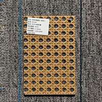Panneau en acrylique tressé en rotin et bambou, maille métallique PETG pour écran de chambre d'hôtel et porte de meuble
