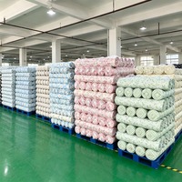Tissu d'impression numérique 5D direct usine, 100 % polyester, haute qualité, petites commandes acceptées au mètre pour rouleau de tissu de taie d'oreiller