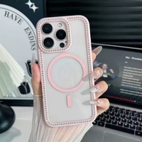 HONATOP Factory 2026 Nouvelle coque de téléphone portable magnétique en acrylique avec charge sans fil et cadre coloré pour iPhone 18 Pro Max
