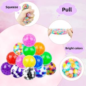 Juego de Pelotas Sensoriales MILI para Aliviar el Estrés, Pelota de Malla Antiestrés, Juguete de Compresión, TPR y Cuentas de Agua, Juguetes para Amasar Redondos y en Forma de Diamante - Product Image 4