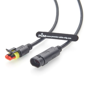 2 Yollu AMP Superseal Konnektör Uzatma Kablosu 16AWG, Kamyon Treyler LED Aydınlatma ve Sensör Sistemleri için Tyco 282104-1 - 282080-1 - Product Image 1