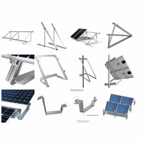 Crochet de toit en alliage d'aluminium pour système de montage de panneaux solaires photovoltaïques, certifié CE TUV IEC, fabriqué en Chine
