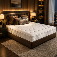 Matelas compressible enroulable, matelas à ressorts ensachés zonés
