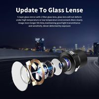 Cámara de Visión Trasera Delantera Lateral para Automóvil con Gran Angular AHD, CMOS Automática, Asistencia de Estacionamiento Trasero, Cámara de Reversa Universal