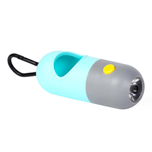 Bolsas de caca de perro biodegradables con asas de lazo Dispensador de montaje en pared pastel Hecho de plástico y material PE bolsas caca perro - Product Image 3