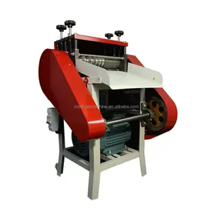 High speed home using small electric scrap copper jacket cut stripper machine auto waste cable recycling wire stripping machine