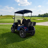 Carrito de Golf Eléctrico de 2 Pasajeros con Batería de Litio de Color Personalizado, Nuevo Diseño de Buggy Turístico para Campo de Golf