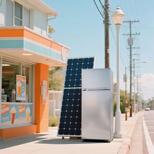 178L Nouveau produit Personnalisation R600a Réfrigérateur <span class=keywords><strong>solaire</strong></span> Réfrigérateur à panneaux solaires silencieux - Product Image 5