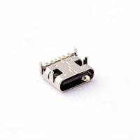 Connecteur femelle TYPE-C 6P(073) authentique, 6 broches, 3A, 5V, 10000 cycles, montage SMD, haute qualité, durable
