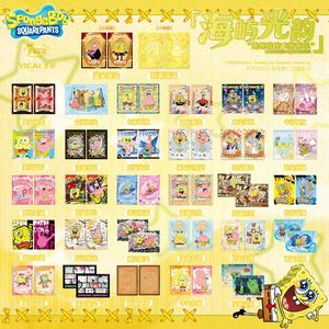100 Pacchi All'ingrosso YICAI SpongeBobed SquarePants Island Glow Theme Scratch Collector Cards Gioco di Carte Collezionabili per Giocattoli e Regali - Product Image 2
