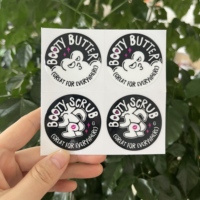 Étiquettes de transfert UV personnalisées avec logo imprimé, autocollants de transfert UV durables, lavables, résistants à l'eau, adhésifs puissants pour l'emballage
