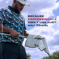 Serviette de golf avec mousqueton, séchage rapide, en microfibre à motif gaufré, pour le nettoyage des clubs de golf, accessoire de sport de plein air