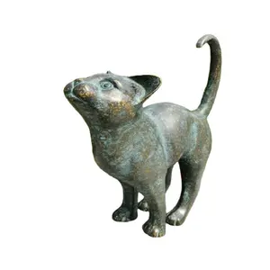 美丽的猫雕像家居花园装饰装饰户外庭院艺术工艺树脂雕塑工艺品