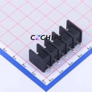 DBT30S-7.62-5P-BK-P Barrier Terminal Block Through hole Component (THT),P=7.62mm Connector Two Sides 7.62mm 1x5P Straight Pin - Product Image 2