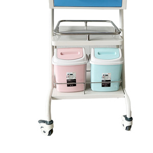 Chariot médical multifonctionnel universel pour injections et perfusions, station d'infirmière, chariot d'infirmière pour injections et perfusions, modèle Runbin Hospital - Product Image 4