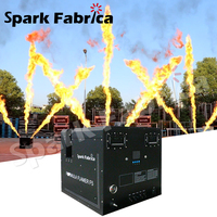 SF-F5 Vaporisateur imperméable 8-10M Cinq têtes Machine à flammes de feu Formule Flamer avec réservoir de carburant de 34L et 2200W pour effet de scène en extérieur