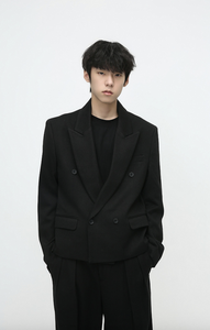 Nuovo Arrivo: <span class=keywords><strong>Blazer</strong></span> Elegante da <span class=keywords><strong>Uomo</strong></span> a Doppio Petto, Manica Lunga, Stile Casual e Comodo - Product Image 6