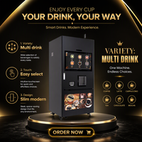 Distributeur automatique de café chaud/froid KAIMI super populaire, programmable pour une utilisation en extérieur, idéal pour les centres commerciaux