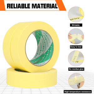 Nastro Adesivo Giallo UJANG ad Alta Adesione Senza Residui per Pittura, Decorazione, Fai-da-Te, Artigianato, Mascheratura Auto - Product Image 3