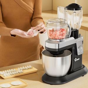 5-in-1 Multifunction 6.5L 1600W Household Electric Stand Mixer with Egg Whisk Dough Hook Meat Grinder Fruit <b>Vegetable</b> Blender - Product Image 4